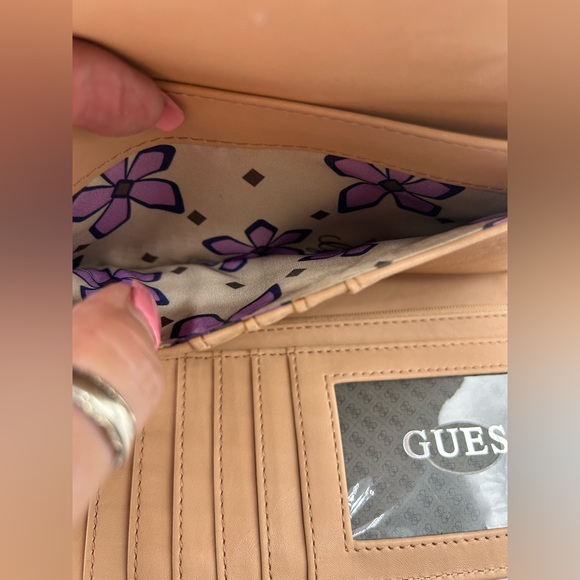 Guess G-Logo Wallet & Keychain/Purse  charm Black/Pale Pink - Picture 7 of 9